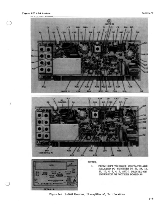 Cessna 800 ADF (Fixed Loop) Type 846A 1973 Maintenance & Parts Manual (D4506-13)