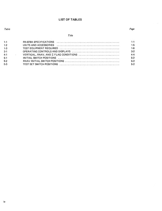 Cessna 800 SER RNAV RN-878A 1976 Maintenance & Parts Manual (D4572-13)