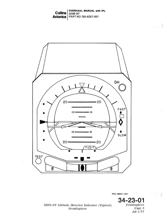 Collins 329B-8Y Overhaul Manual with Illustrated Parts List (523-0763447-301113)