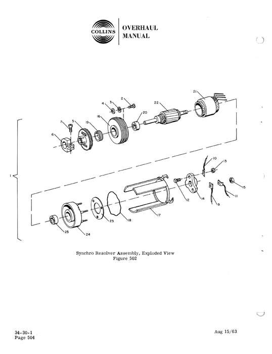 Collins 331H-1 1963 Overhaul Manual with Illustrated Parts (523-0756511-00111B)