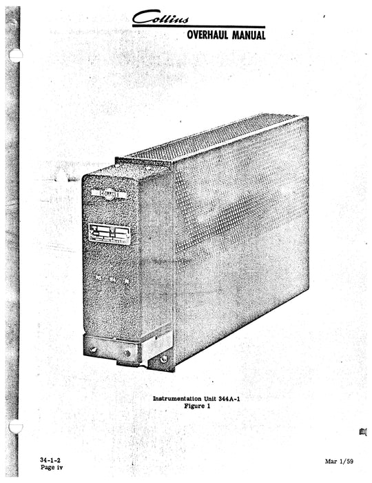 Collins 344A-1 Instrumentation Unit Overhaul Manual (520-5732003-101113)