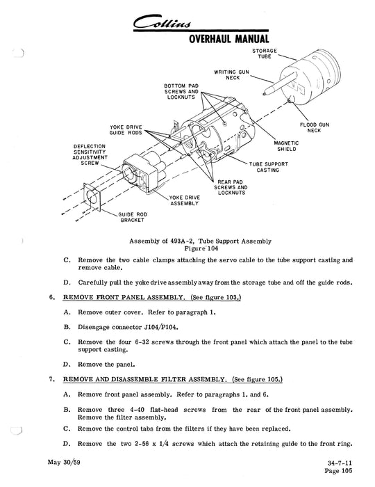 Collins 493A-2 Range Azimuth Indicator Instruction Book (520-5196-001)