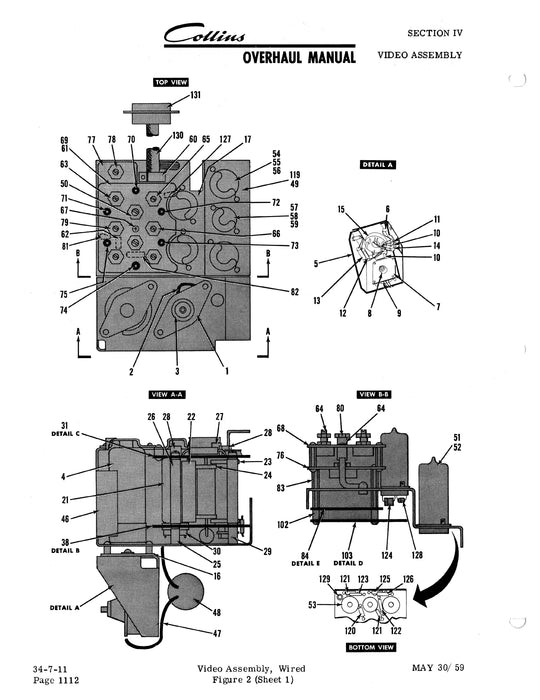 Collins 493A-2 Range Azimuth Indicator Instruction Book (520-5196-001)