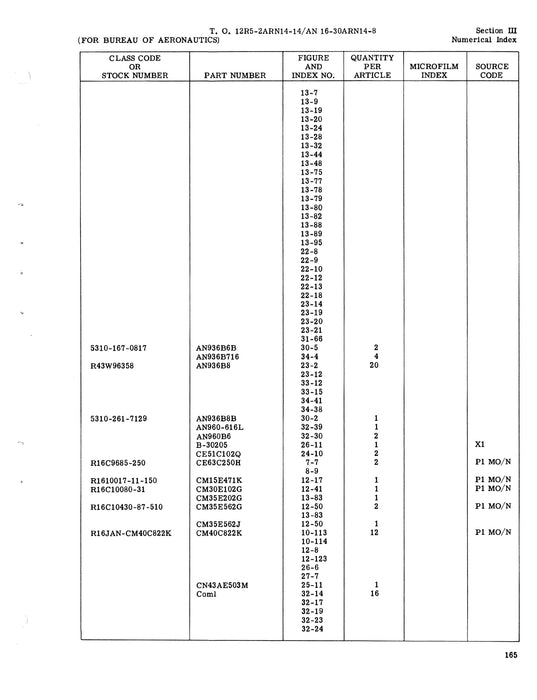 Collins AN-ARN-14B,C 1958 Illustrated Parts Breakdown (16-30ARN14-8)