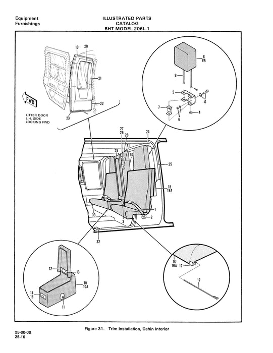 Bell Helicopter 206L-1 1981 Helicopter Illustrated Parts Catalog