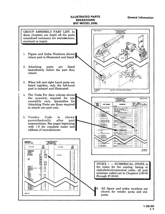 Bell Helicopter 206L 1976 Helicopter Illustrated Parts Catalog