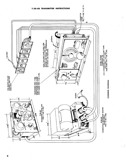 Lear T-30-AB Transmitter Operation, Installation, & Maintenance Instruction