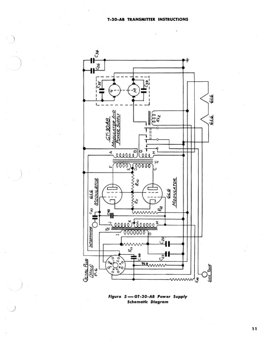 Lear T-30-AB Transmitter Operation, Installation, & Maintenance Instruction