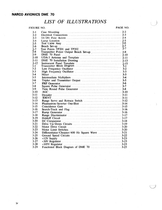 Narco DME 70 14-2V  Maintenance Manual (3311-600)