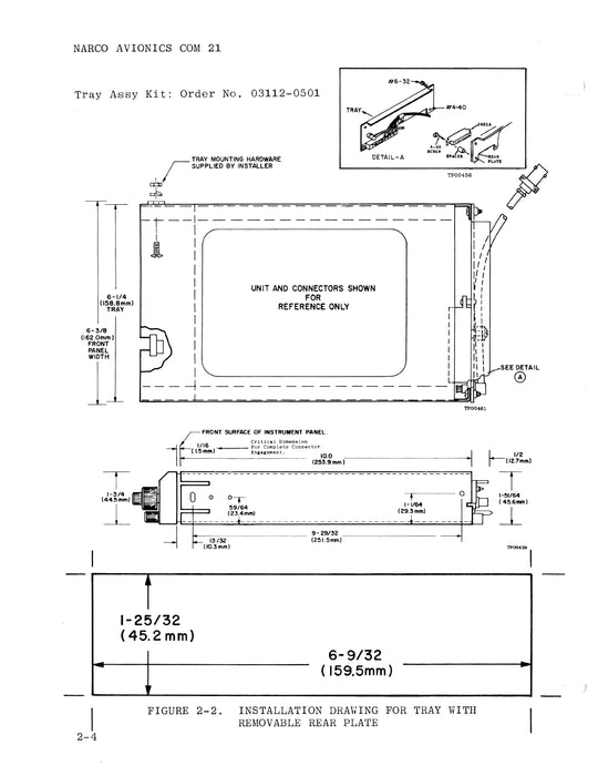 Narco COM 21 VHF Transceiver 1979 Maintenance Manual (03112-0600)