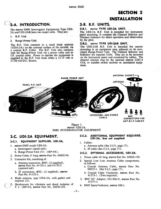 Narco UDI-2A & UDI-2AR Interrogators Maintenance Manual (MM-3301-600)