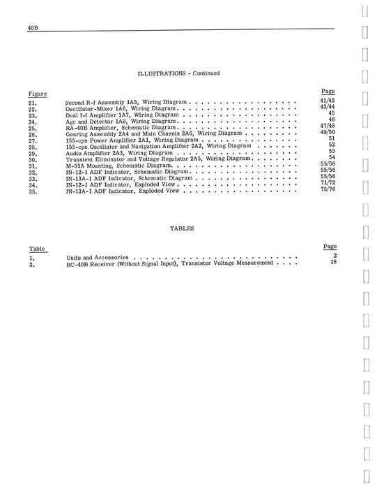 Aircraft Radio Corporation ARC 40B Auto. Direction Finder Instruction Book (AR40B-IN-C)