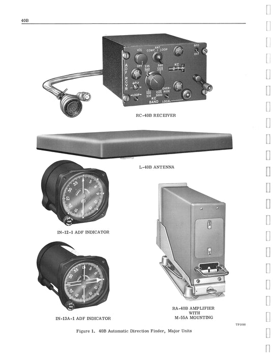 Aircraft Radio Corporation ARC 40B Auto. Direction Finder Instruction Book (AR40B-IN-C)