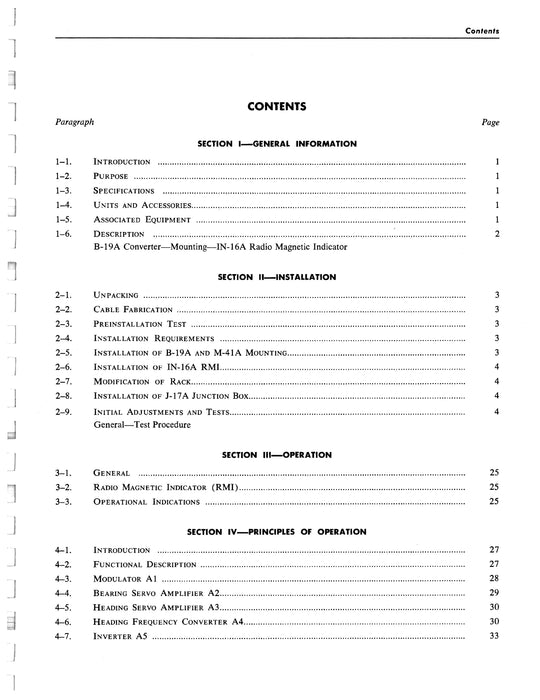 Aircraft Radio Corporation ARC B-19A RMI Converter 1961 Instruction Book (ARCIB-B19A-1)