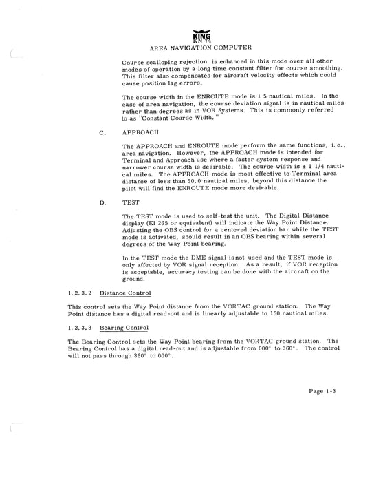 King KN 74 Area Nav Computer Installation Manual (006-0056-00)