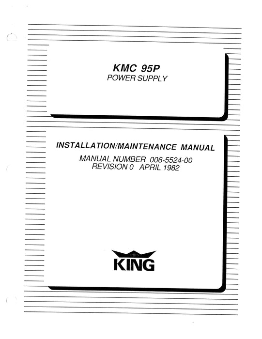 King KMC 95P Power Supply Installation-Maintenance Manual (006-5524-00)