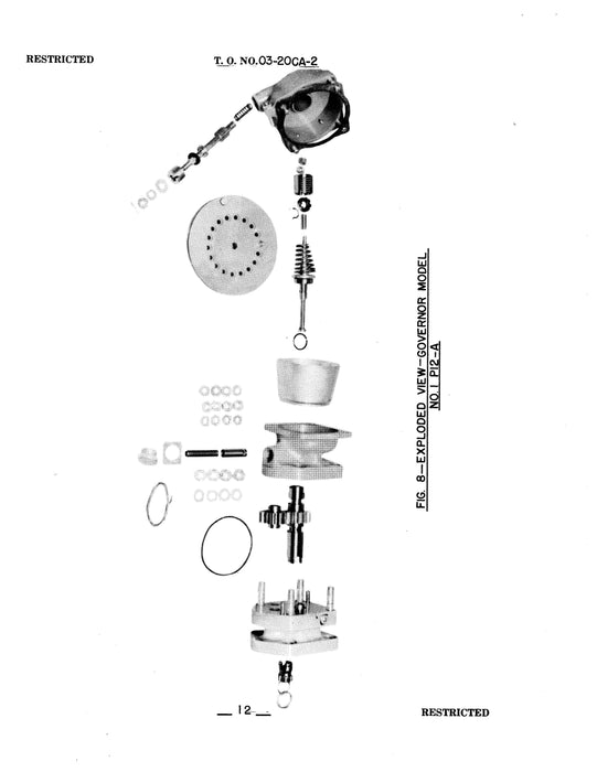 Hamilton Standard Constant Speed Propeller Governor Service and Overhaul Instructions with Parts Catalog (03-20CA-2)