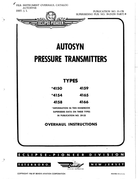 Eclipse-Pioneer Autosyn Pressure Transmitters Overhaul Instructions (01-17B)