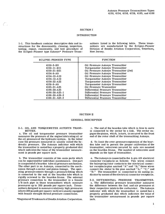 Eclipse-Pioneer Autosyn Pressure Transmitters Overhaul Instructions (01-17B)