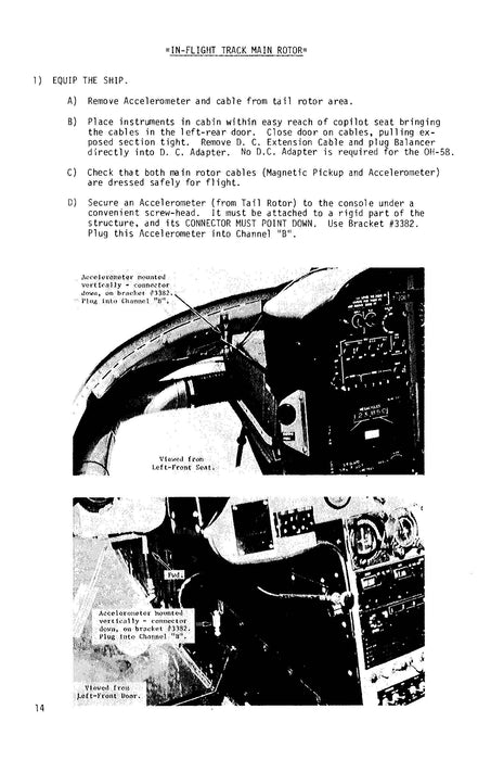 Bell Helicopter 206, 206L, OH-58 Main & Tail Rotors Track & Balance Checklist NO. 4300