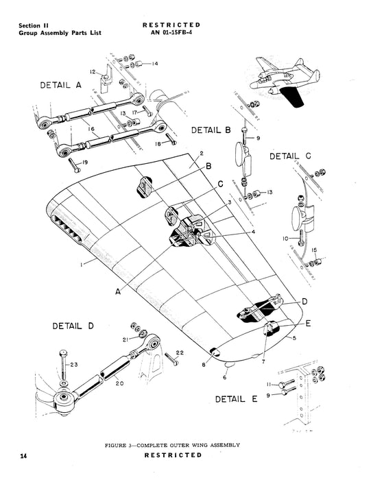 Northrop Aircraft Inc. P-61A,B 1944 Illustrated Parts Catalog (01-15FB-4)