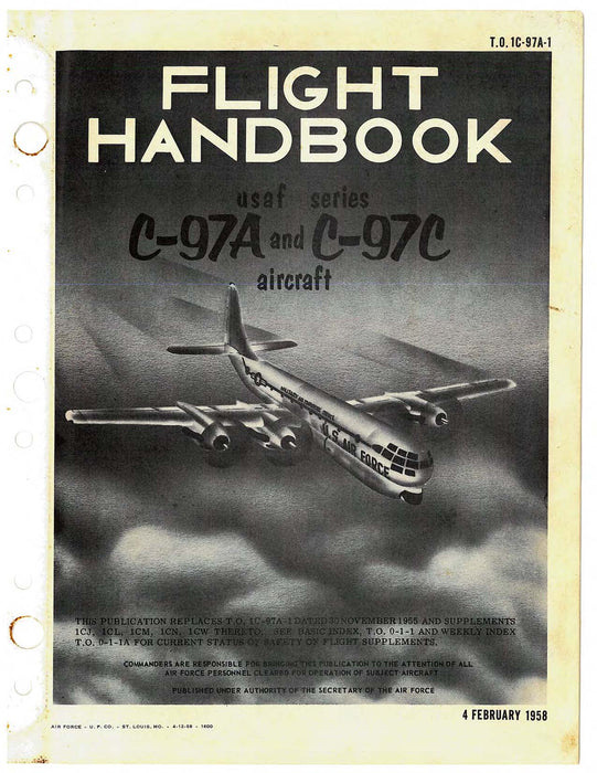 Boeing C-97A and C-97C Flight Manual (1C-97A-1)