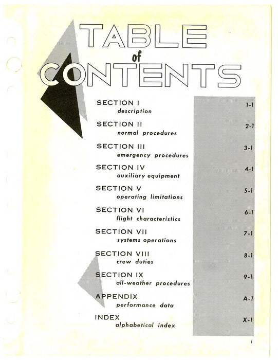 Boeing C-97A and C-97C Flight Manual (1C-97A-1)