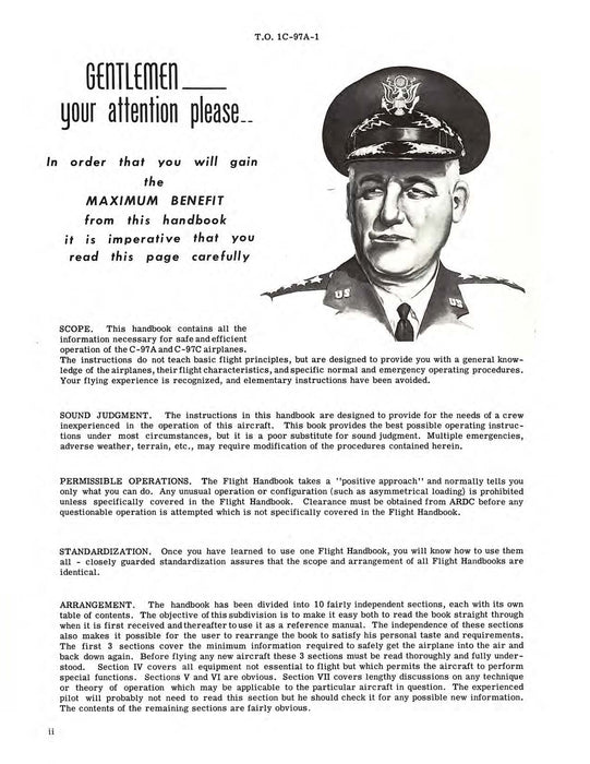 Boeing C-97A and C-97C Flight Manual (1C-97A-1)