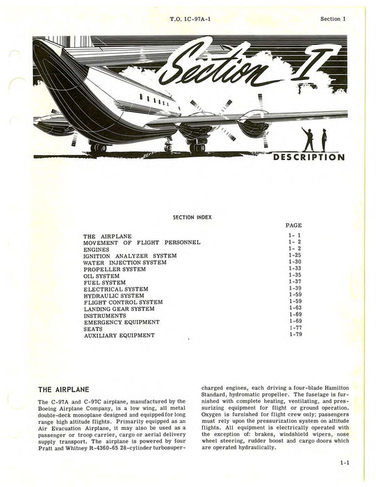 Boeing C-97A and C-97C Flight Manual (1C-97A-1)