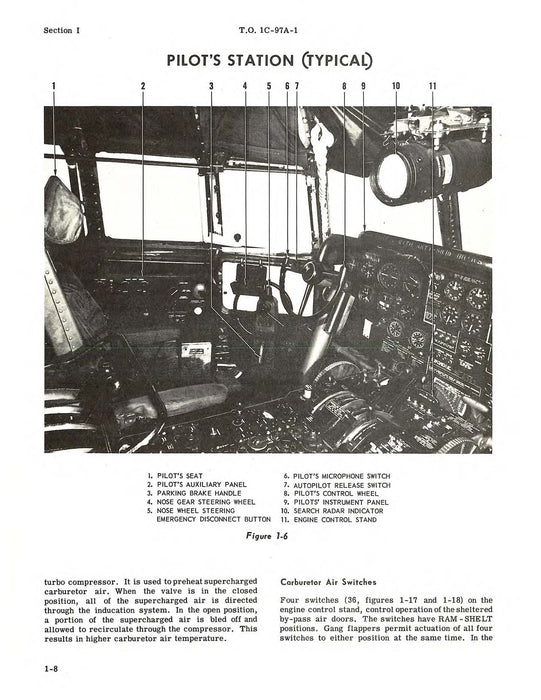 Boeing C-97A and C-97C Flight Manual (1C-97A-1)