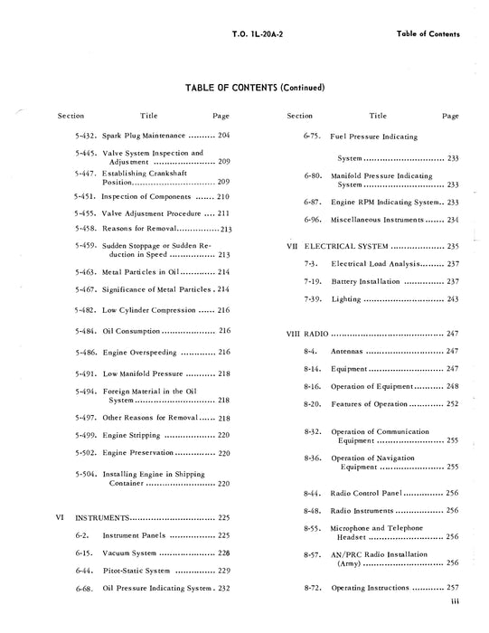 DeHavilland U-6A USAF Aircraft Maintenance Manual (1U-6A-2)