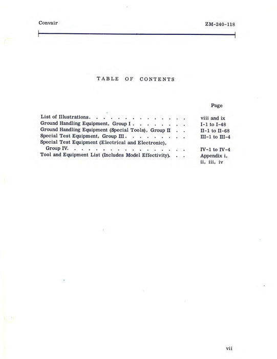 Consolidated C-131 and T-29 Series Special Tools and Ground Support Equipment (ZM-240-118)