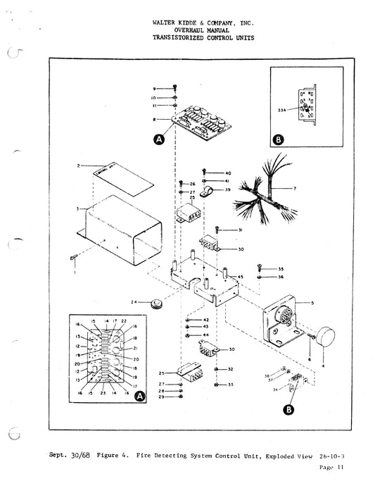 Kidde Fire Detection Unit Part No. 892809-0400, 0400-01 Overhaul Manual