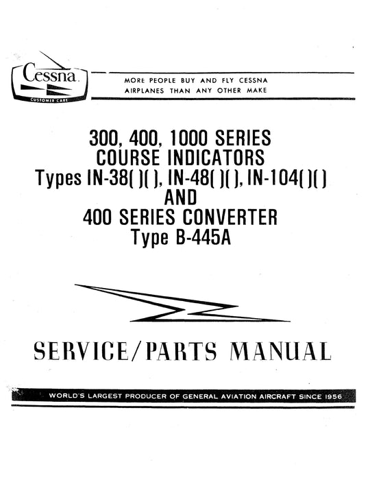 Cessna 300, 400, 1000 Series Course Indicators Service/Parts Manual