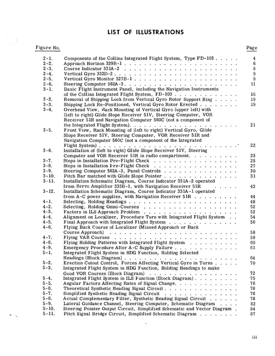 Collins Integrated Flight System FD-103, -102, -101 Instruction Book 520-9912-00
