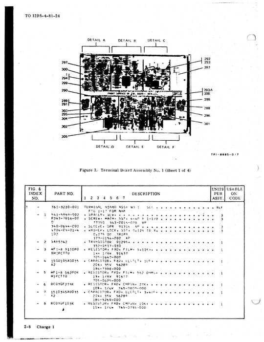 Collins 562R-1E Roll Computer Illustrated Parts Manual TO 12R5-4-81-24