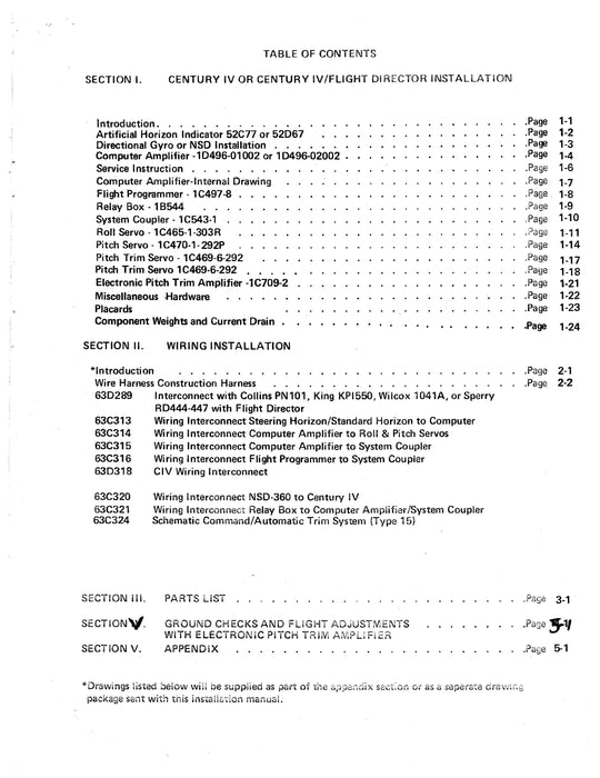 Edo-Aire Mitchell AK446, AK446FD Century IV Flight Director Bulletin No. 569 Installation Manual