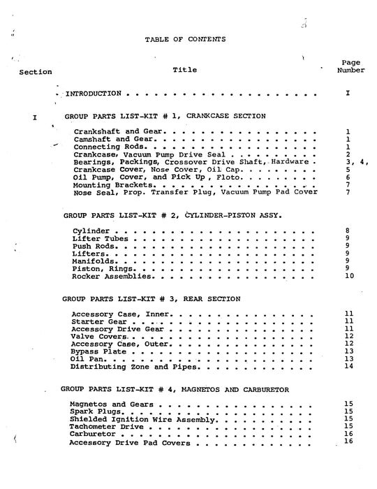 Franklin Sport 6-180 & Sport 6-220 Parts Catalog Not Illustrated