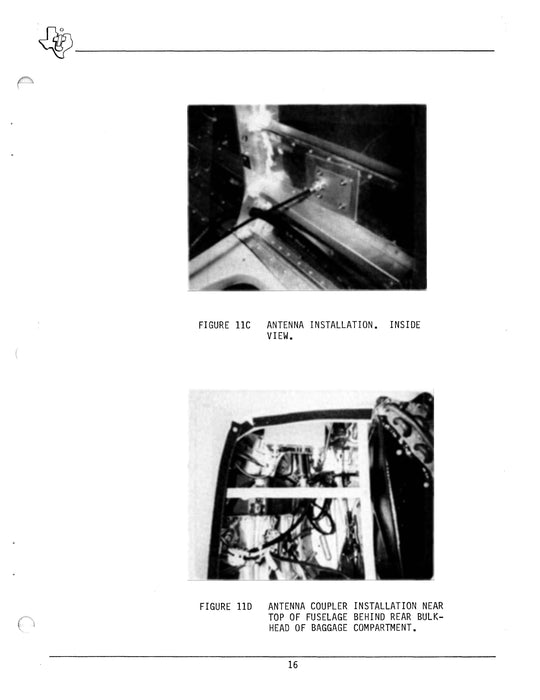 Texas Instruments TI 9100 Loran C Navigation System Installation Data for Cessna 210 Series