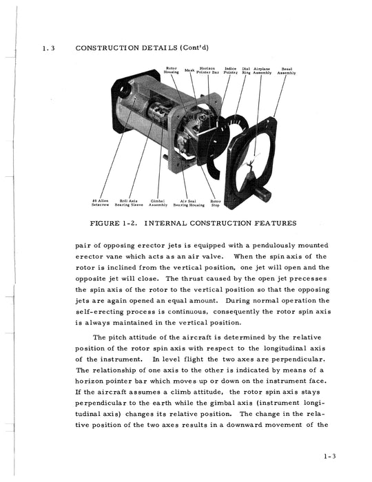 Beechcraft H-14 Autopilot AIM 300 Horizon Reference Indicator Overhaul Instructions 92-30615