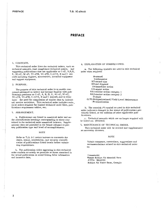 McDonnell Douglas C-47 Series List of Applicable Publications 1C-47A-01