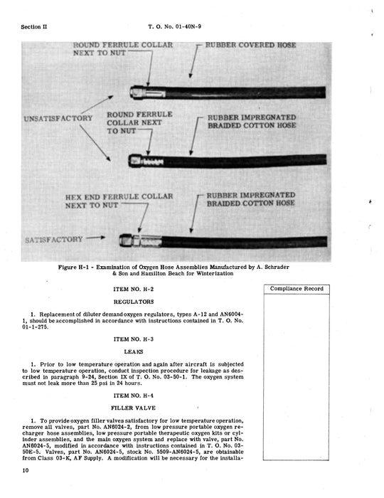 McDonnell Douglas C-47A, B, D Winterization Instruction and Check List 01-40N-9