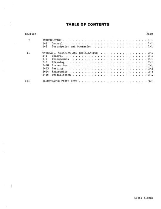 Bendix Air Bleed Nozzles Used With RS & RSA Fuel Injection Systems Overhaul with Parts Form 15-541D