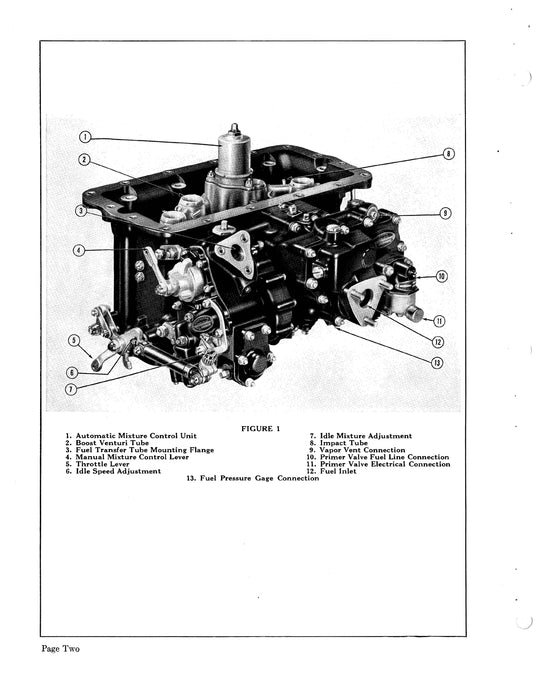 Bendix Stromberg PR-58E2 Injection Carburetors Instruction Manual Form 10-738A