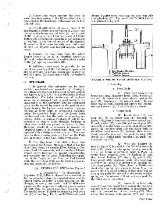 Bendix Stromberg PR-58E2 Injection Carburetors Instruction Manual Form 10-738A