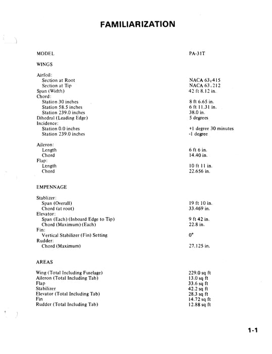 Piper Cheyenne PA-31T Maintenance Training Manual