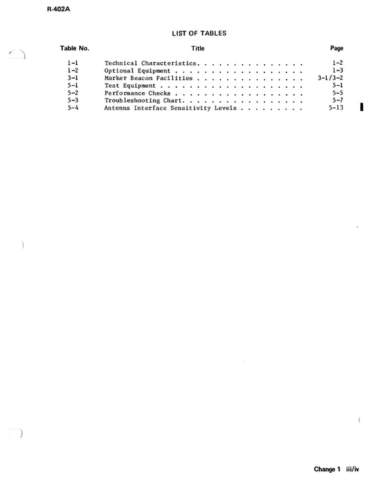 Cessna 400 Marker Beacon R-402A Maintenance and Parts Manual 7010374