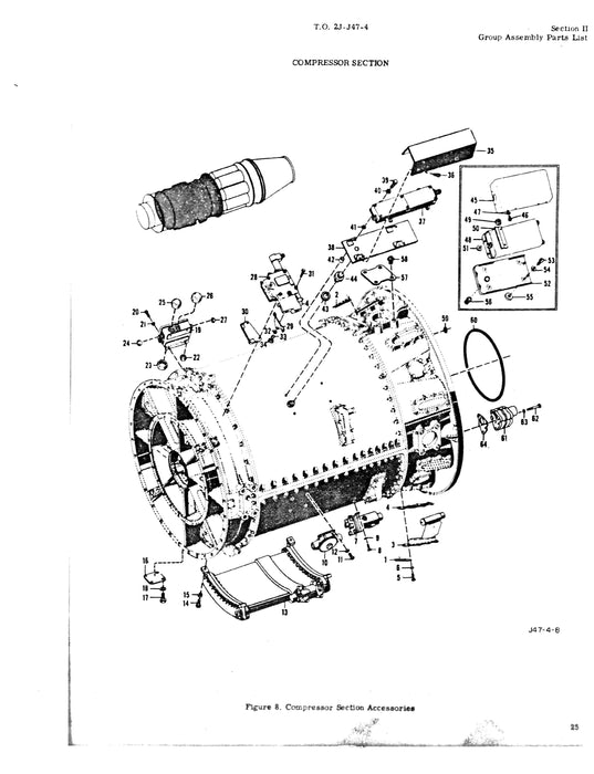 General Electric J47-GE-7, -9, -11, -13, -15, -19 Illustrated Parts Catalog TO 2J-J47-4