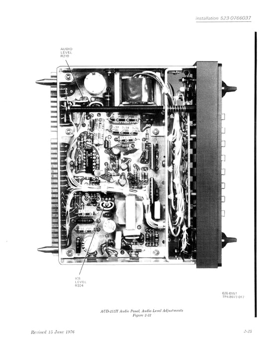 Collins Micro Line Installation Instruction Manual 523-0768761-00111A