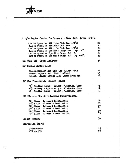 Allison Prop-Jet Convair Performance Report 1961 CAS #11